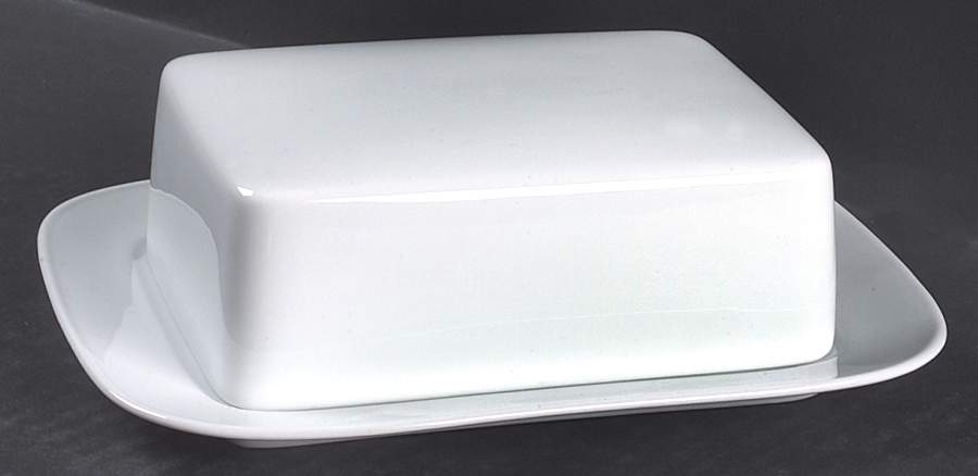 Century White (Rim) Square Covered Butter by Rosenthal - Continental-1