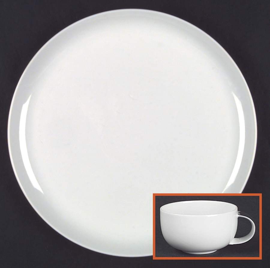 Century White (Coupe) Dinner Plate by Rosenthal - Continental-1