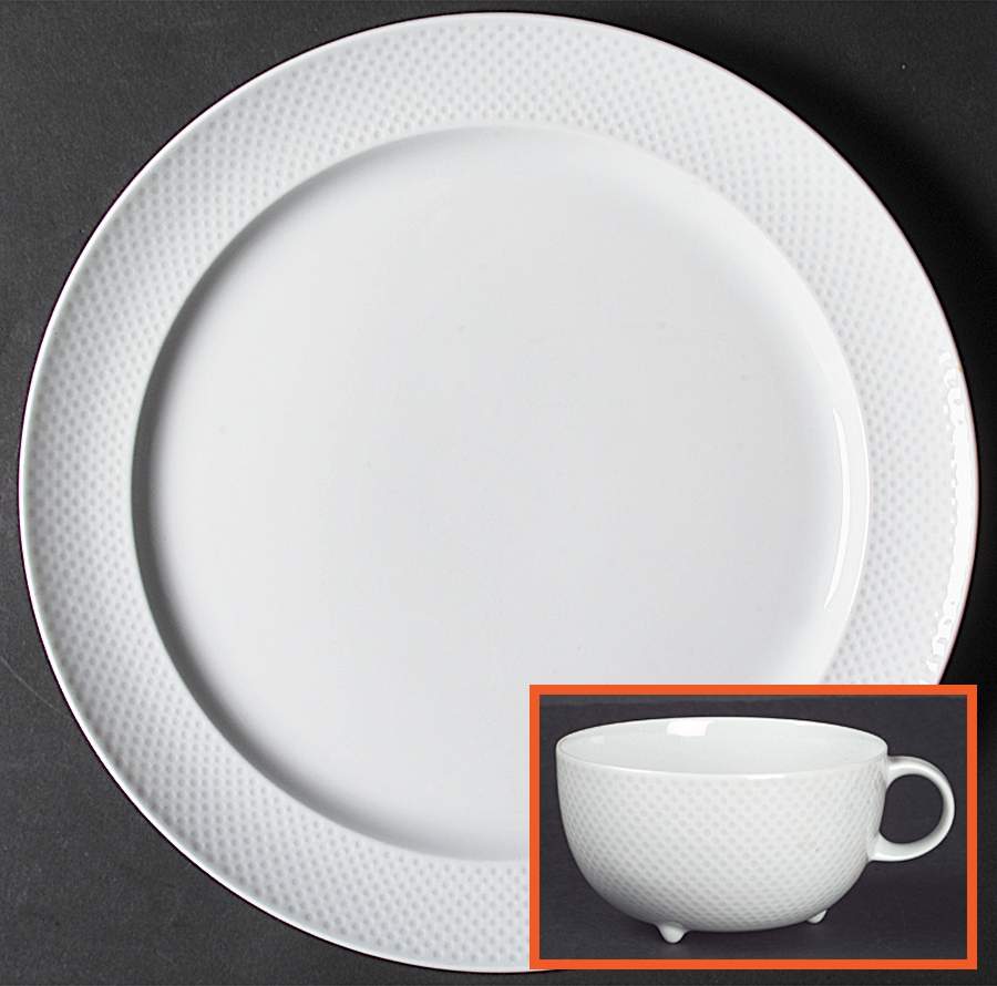 Century White (Rim) Dinner Plate by Rosenthal - Continental-1