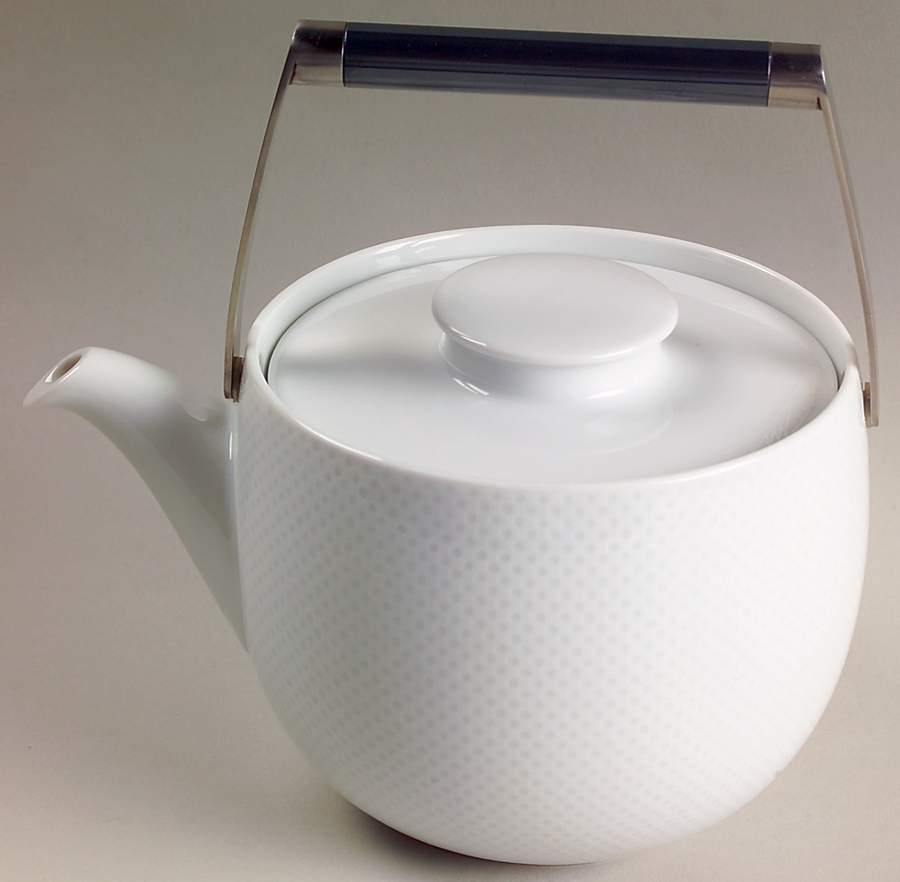 Century White (Rim) Teapot & Lid by Rosenthal - Continental-1