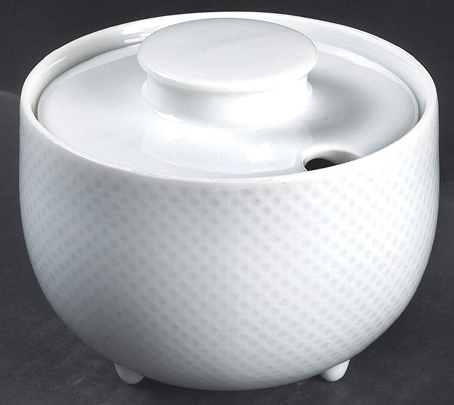Century White (Rim) Sugar Bowl & Lid by Rosenthal - Continental-1