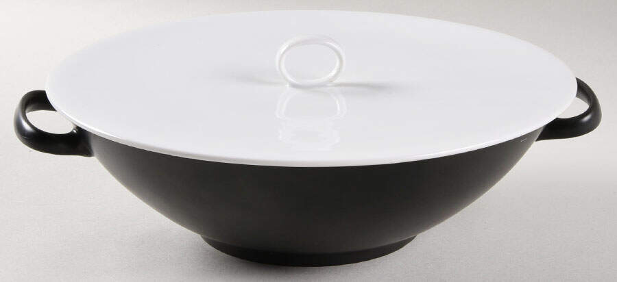 Charcoal Round Covered Vegetable by Rosenthal - Continental-1