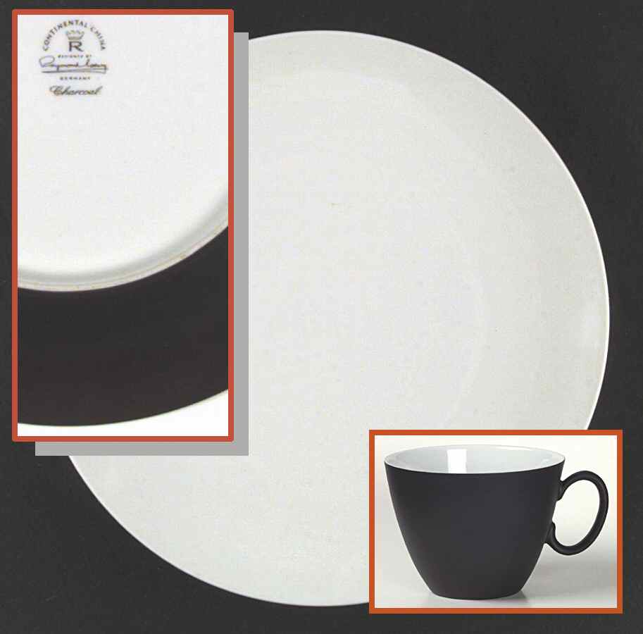 Charcoal Dinner Plate by Rosenthal - Continental-1