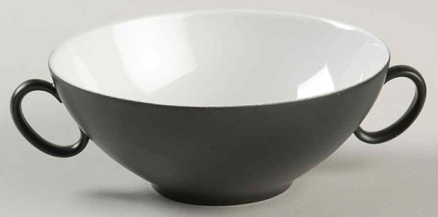 Charcoal Flat Cream Soup Bowl by Rosenthal - Continental-1