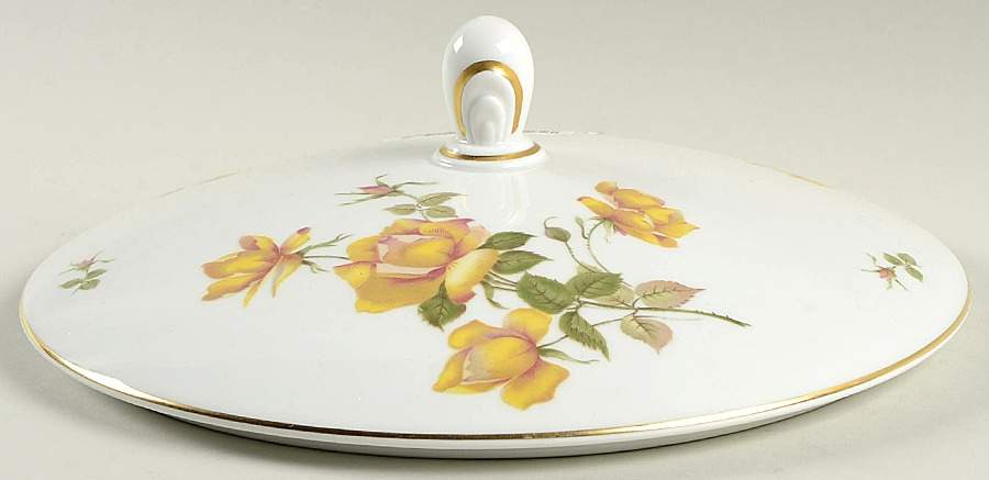 Charlene (Aida, White) Lid for Round Vegetable by Rosenthal - Continental-1