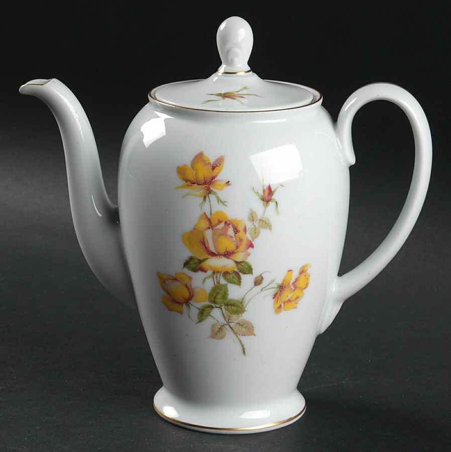 Charlene (Aida, White) Mini Coffee Pot & Lid by Rosenthal - Continental-1