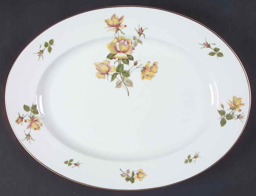 Charlene (Aida, White) 14" Oval Serving Platter by Rosenthal - Continental-1