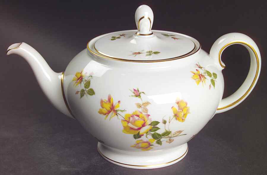 Charlene (Aida, White) Teapot & Lid by Rosenthal - Continental-1