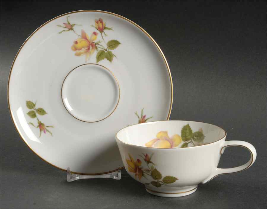 Charlene (Form E) Flat Cup & Saucer Set by Rosenthal - Continental-1