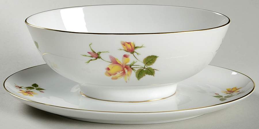Charlene (Form E) Gravy Boat with Attached Underplate by Rosenthal - Continental-1