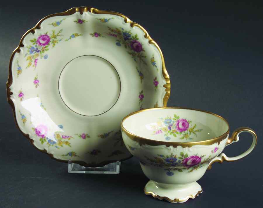 Cherish Footed Cup & Saucer Set by Rosenthal - Continental-1