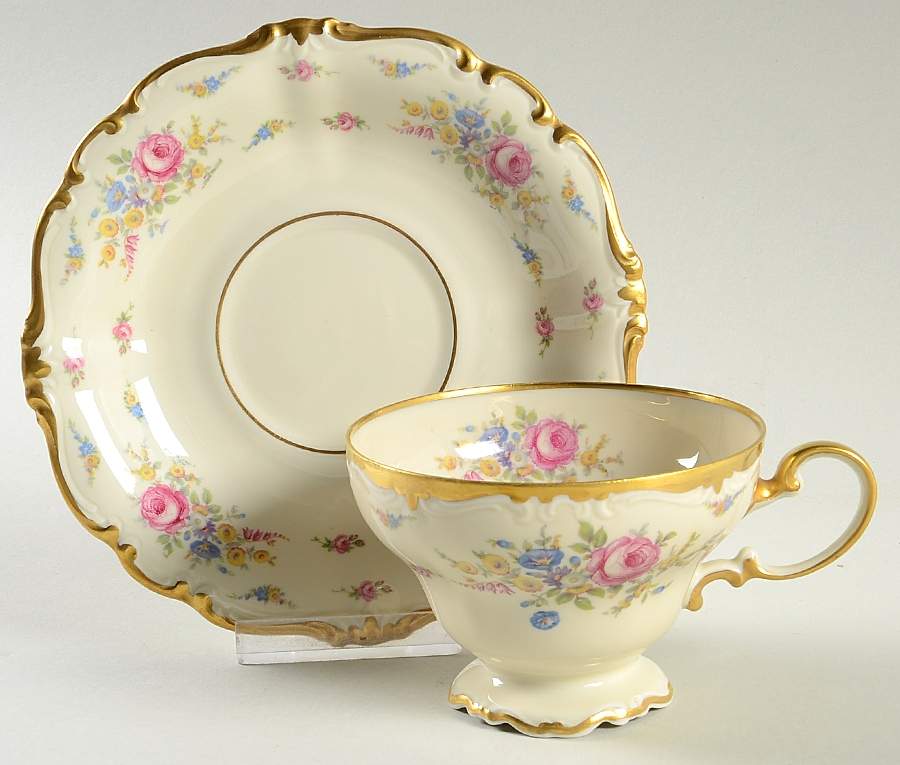 Cherish Footed Cup & Saucer Set by Rosenthal - Continental-1
