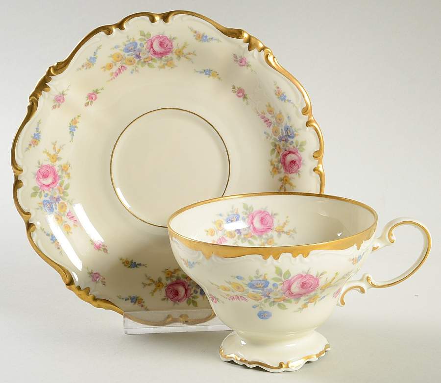 Cherish Footed Cup & Saucer Set by Rosenthal - Continental-1