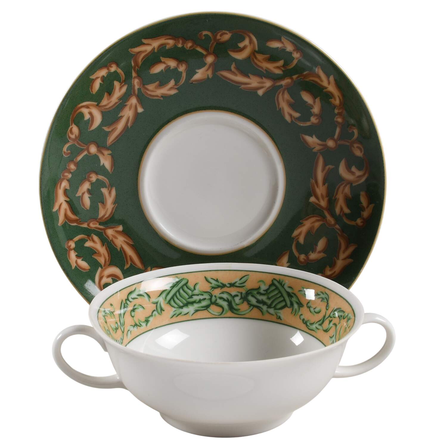 Chelsea Flat Cream Soup Bowl & Saucer Set by Rosenthal - Continental-1