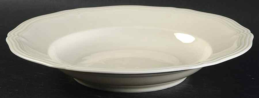 Chippendale Cream Undecorated Large Rim Soup Bowl by Rosenthal - Continental-1