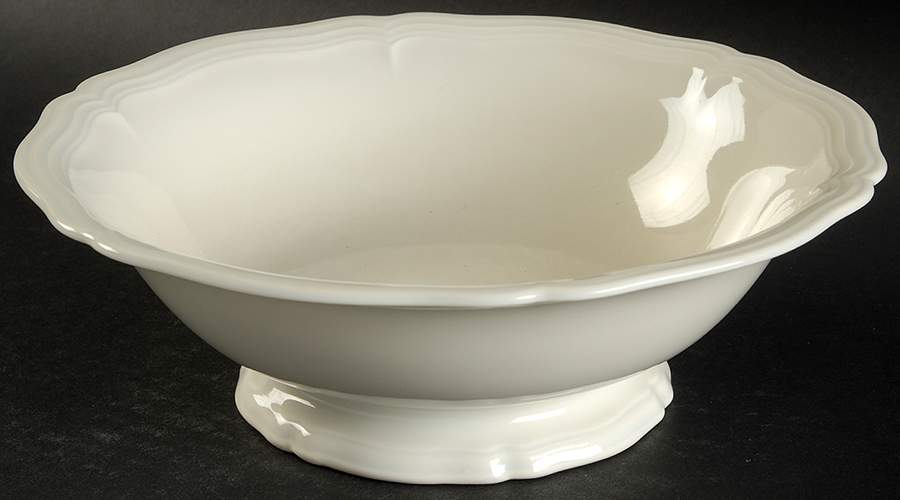 Chippendale Cream Undecorated 8" Round Vegetable Bowl by Rosenthal - Continental-1