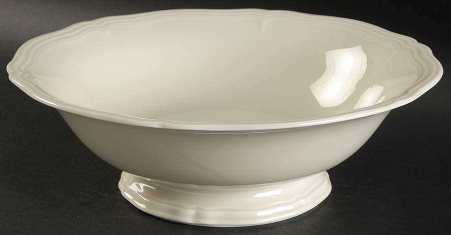 Chippendale Cream Undecorated 10" Round Vegetable Bowl by Rosenthal - Continental-1