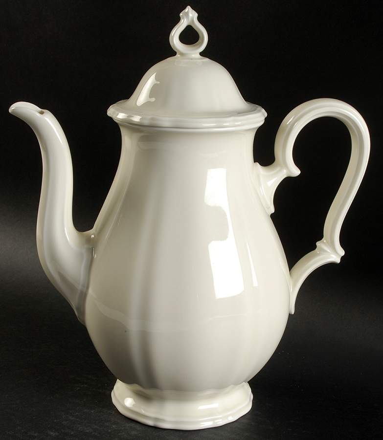Chippendale Cream Undecorated Coffee Pot & Lid by Rosenthal - Continental-1