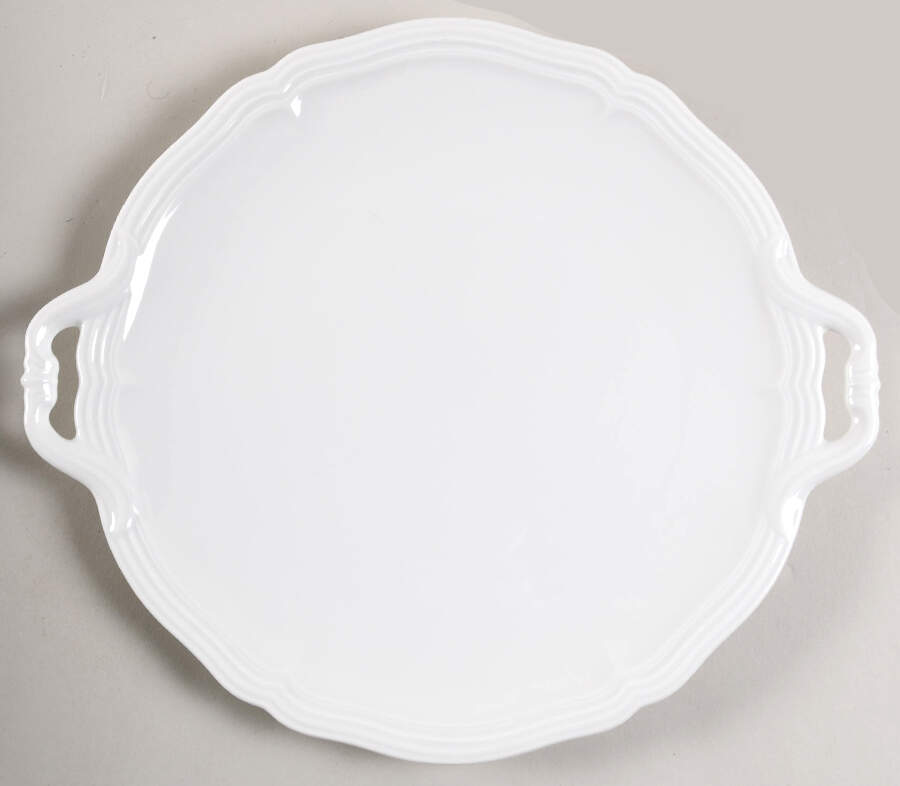 Chippendale All White Handled Cake Plate by Rosenthal - Continental-1
