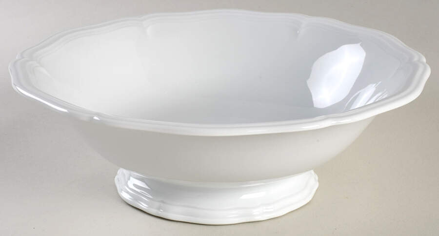 Chippendale All White 9" Round Vegetable Bowl by Rosenthal - Continental-1