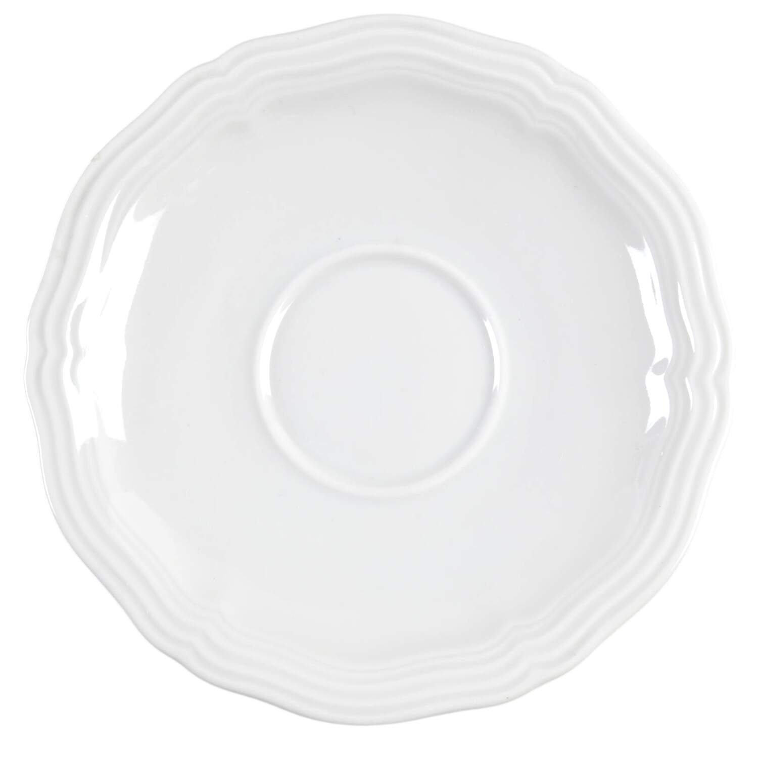 Chippendale All White Saucer for Demitasse Cup by Rosenthal - Continental-1