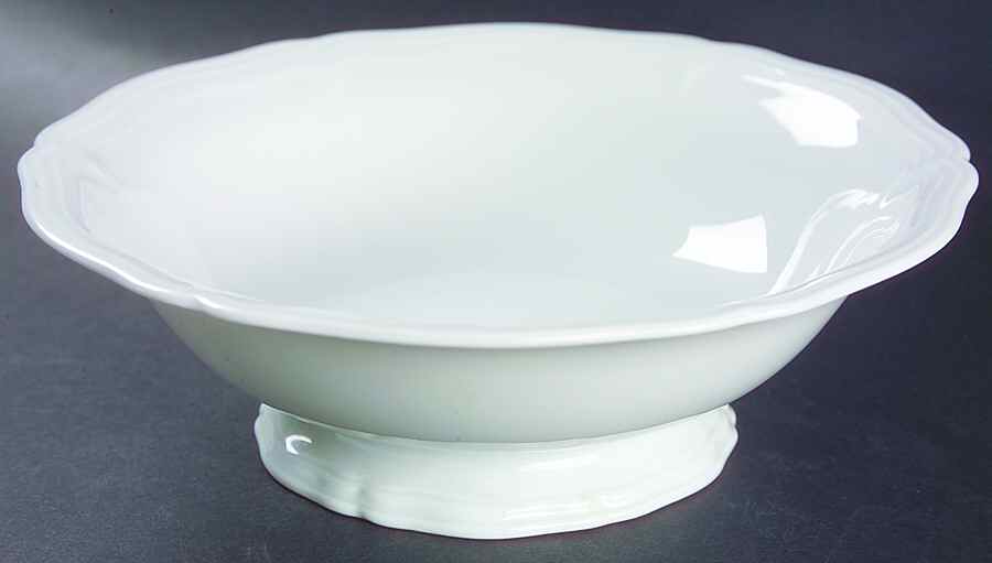 Chippendale All White 8" Round Vegetable Bowl by Rosenthal - Continental-1