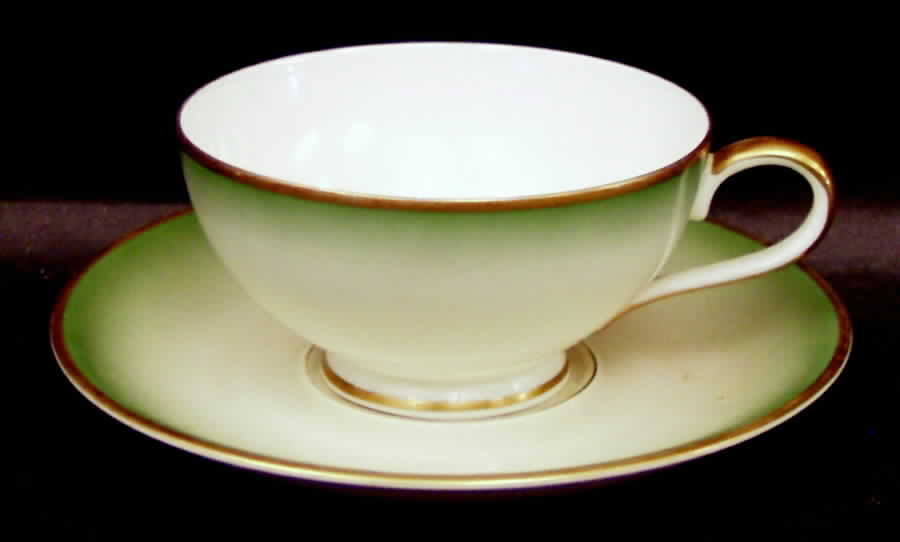 Chrysopras Footed Cup & Saucer Set by Rosenthal - Continental-1