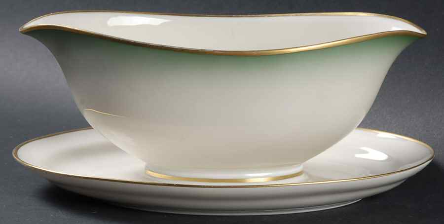 Chrysopras Gravy Boat with Attached Underplate by Rosenthal - Continental-1
