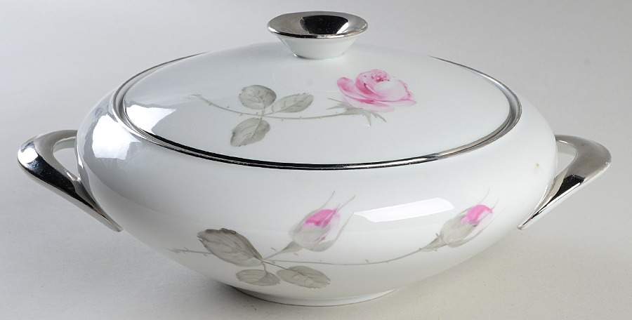 Charming Rose Round Covered Vegetable by Rosenthal - Continental-1