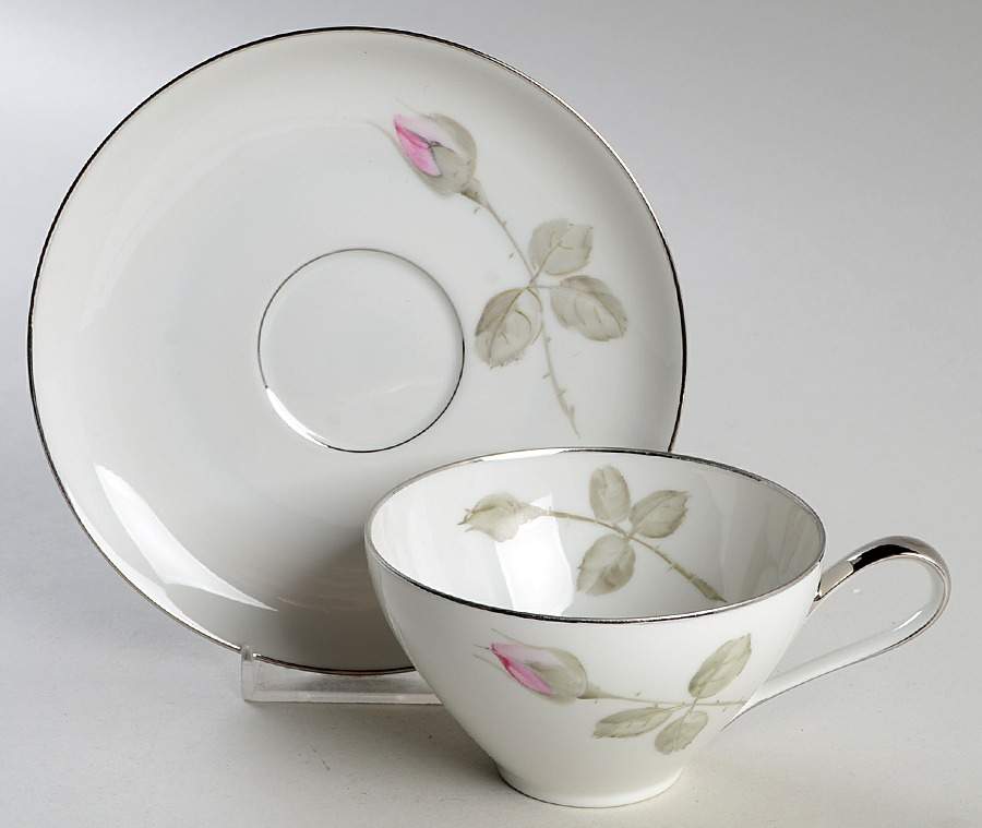 Charming Rose Flat Cup & Saucer Set by Rosenthal - Continental-1