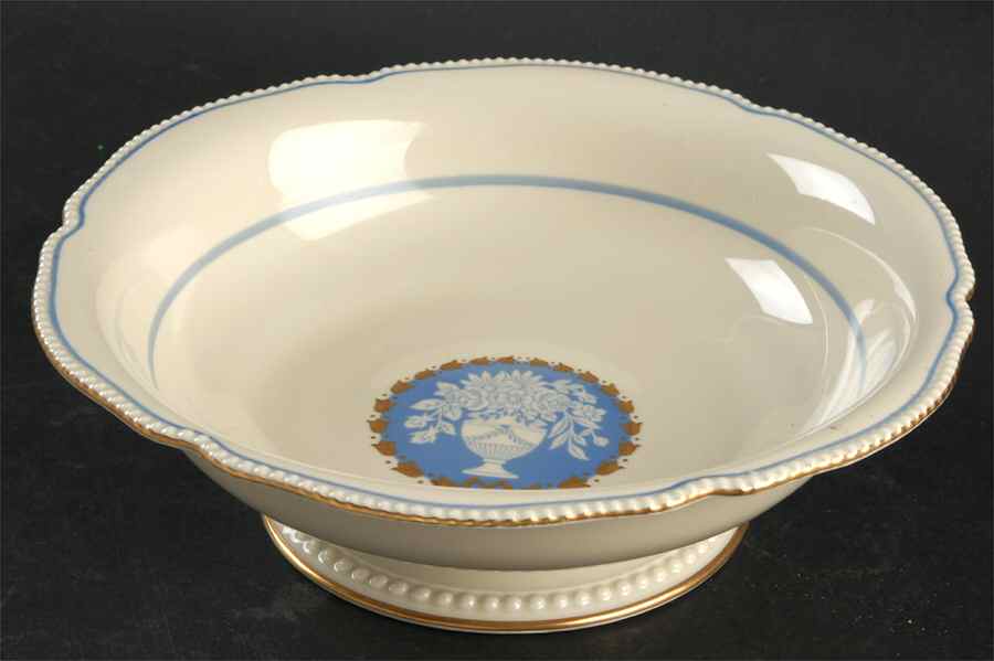 Classic (Light Blue Center with Vase) 9" Round Vegetable Bowl by Rosenthal - Continental-1
