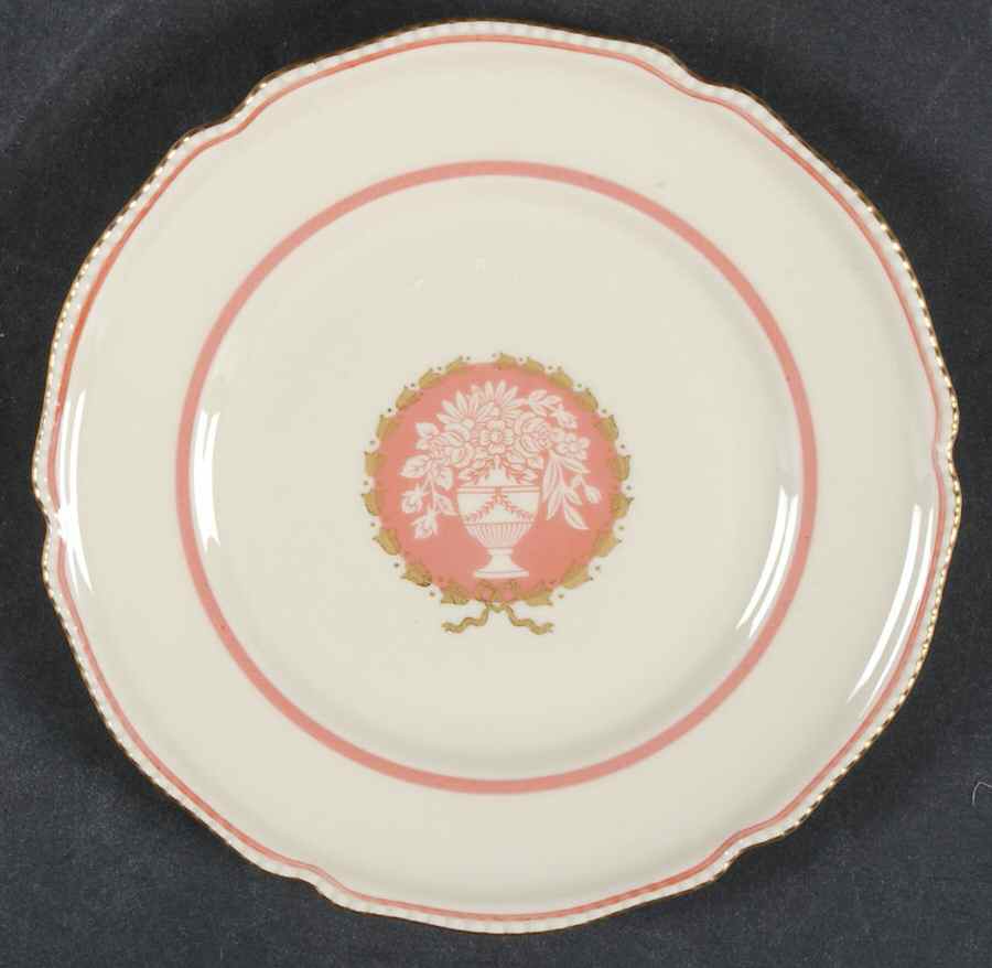 Classic (Rose Colored Center with Vase) Bread & Butter Plate by Rosenthal - Continental-1
