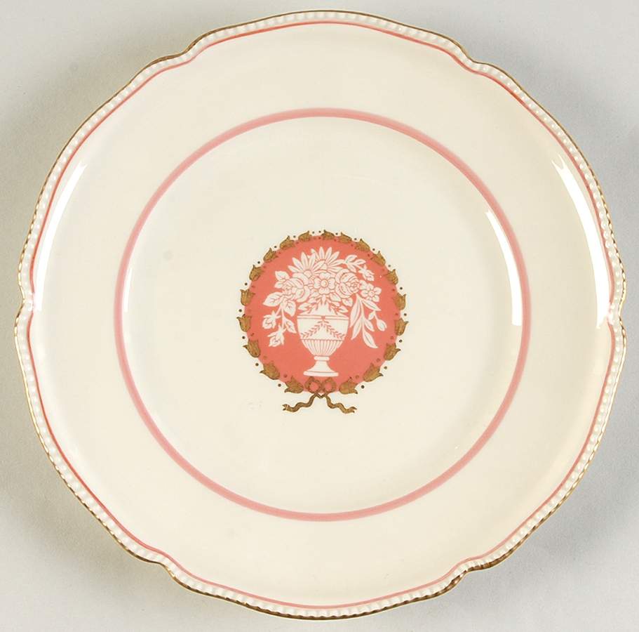 Classic (Rose Colored Center with Vase) Salad Plate by Rosenthal - Continental-1