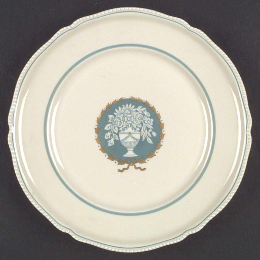 Classic (Turquoise Center with Vase) Dinner Plate by Rosenthal - Continental-1