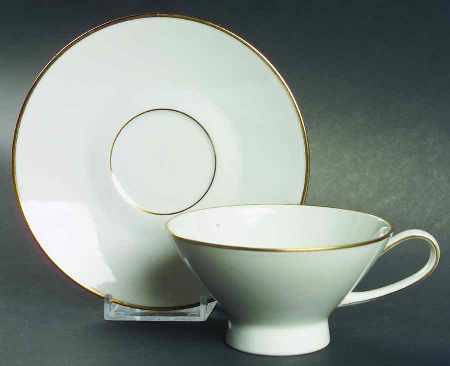 Classic Gold Footed Cup & Saucer Set by Rosenthal - Continental-1