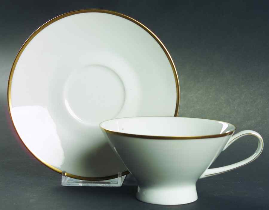 Classic Gold Footed Cup & Saucer Set by Rosenthal - Continental-1
