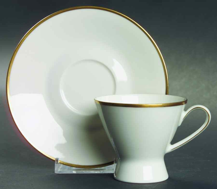 Classic Gold Footed Demitasse Cup & Saucer Set by Rosenthal - Continental-1