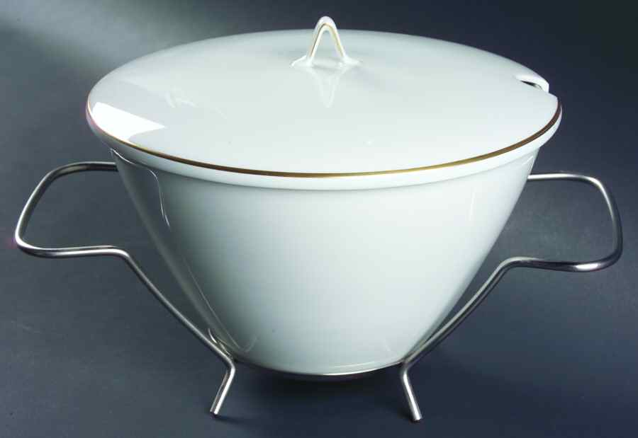 Classic Gold Tureen & Lid with Metal Stand by Rosenthal - Continental-1