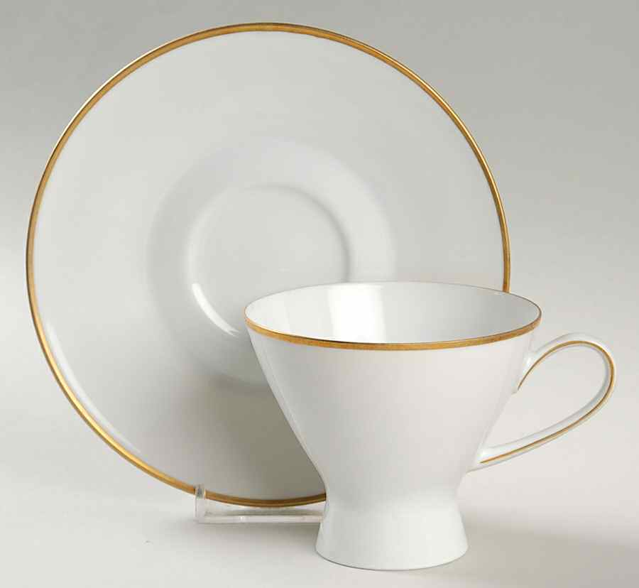 Classic Gold Footed Cup & Saucer Set by Rosenthal - Continental-1