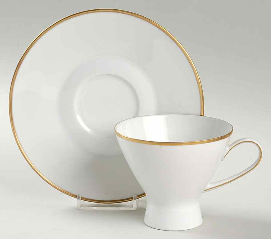 Classic Gold Footed Cup & Saucer Set by Rosenthal - Continental-1