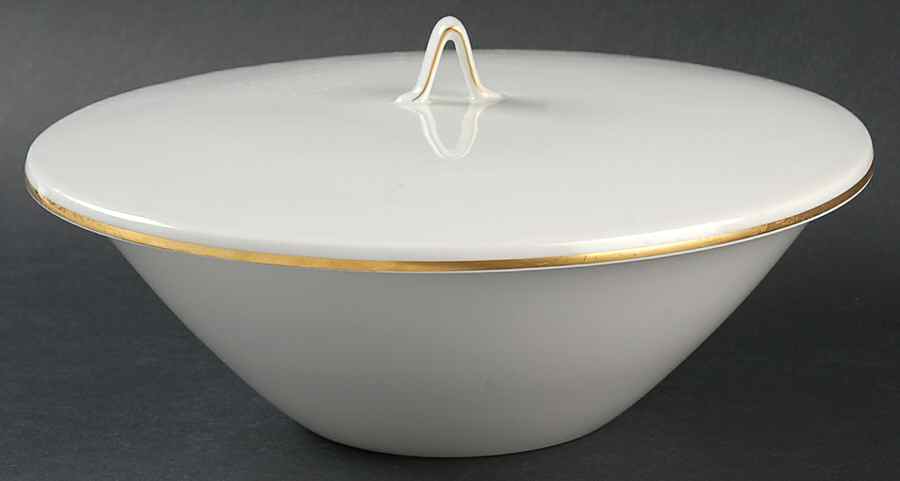 Classic Gold Round Covered Vegetable-Uses RV9 as Base+CVLRV9 by Rosenthal - Continental-1