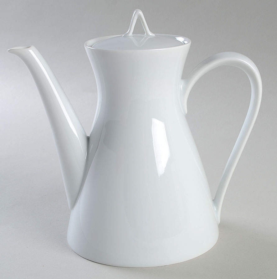 Classic Modern White Teapot & Lid by Rosenthal - Continental-1
