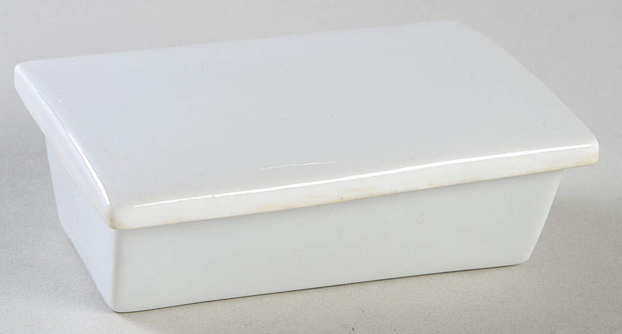 Classic Modern White Cigarette Box & Lid by Rosenthal - Continental-1
