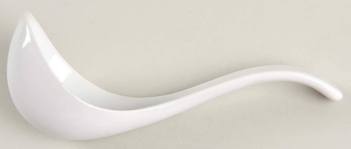 Classic Modern White Gravy Ladle Solid Piece by Rosenthal - Continental-1