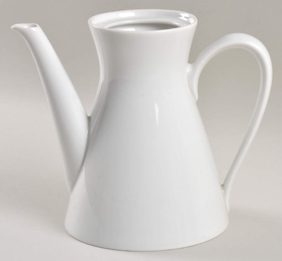 Classic Modern White Teapot No Lid by Rosenthal - Continental-1