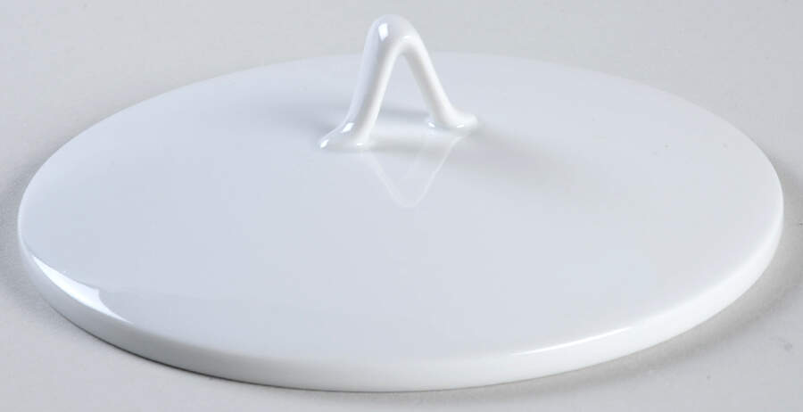 Classic Modern White Lid for Sauce Boat with Attached Underplate by Rosenthal - Continental-1