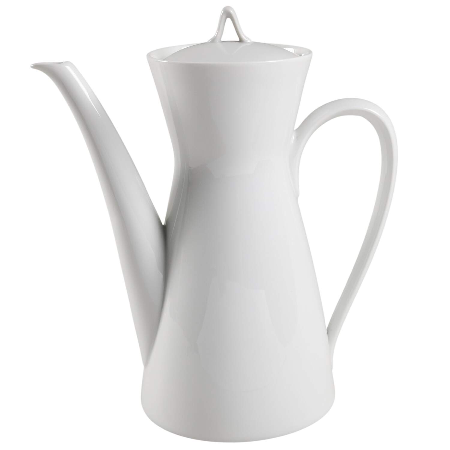 Classic Modern White Coffee Pot & Lid by Rosenthal - Continental-1