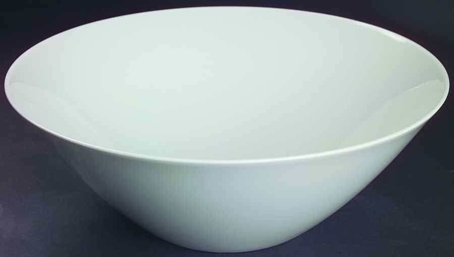 Classic Modern White 10" Large Salad Serving Bowl by Rosenthal - Continental-1