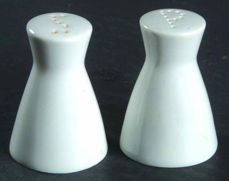 Classic Modern White Salt & Pepper Set by Rosenthal - Continental-1
