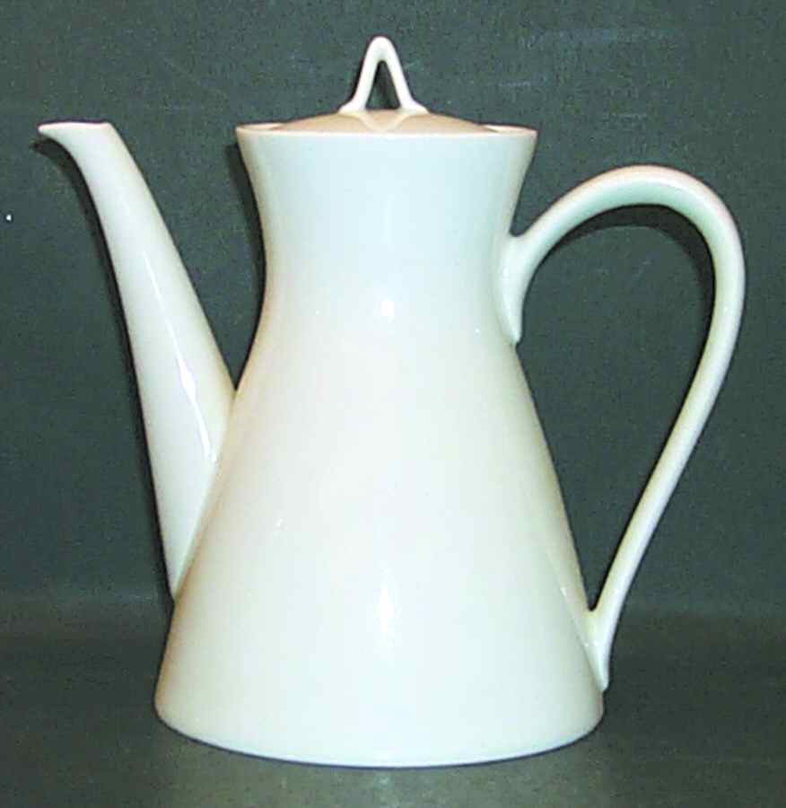 Classic Modern White Teapot & Lid by Rosenthal - Continental-1